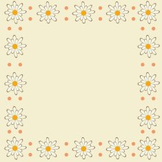 frame of flowers N6