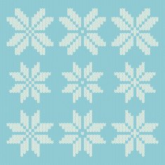 Knitted Christmas Snowflakes N2