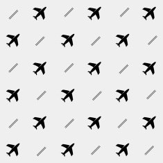 Geometric simple monochrome minimalistic vector holiday pattern planes N4