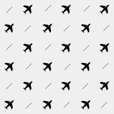 Geometric simple monochrome minimalistic vector holiday pattern planes N5