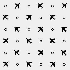 Geometric simple monochrome minimalistic vector holiday pattern planes N6