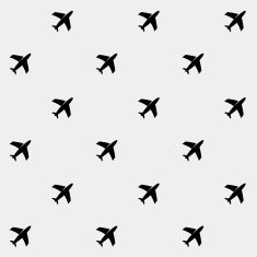 Geometric simple monochrome minimalistic vector holiday pattern planes N11