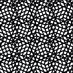 Geometric messy lined seamless pattern monochrome vector endless
