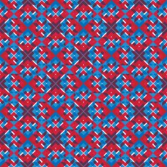 Bright stylized symmetric endless pattern continuous creative