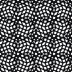 Geometric messy lined seamless pattern monochrome vector N3