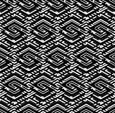 Black and white geometric art seamless pattern vector mosaic N3
