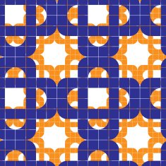 Retro tiles seamless pattern vector background N2