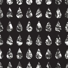 Seamless foil metallic or textured silver rainy pattern