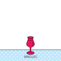 Wine glass icon Goblet sign N4