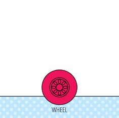Car wheel icon Automobile service sign N3