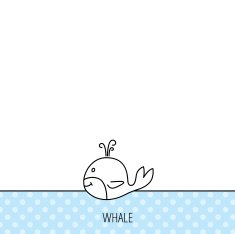 Whale icon Largest mammal animal sign N4