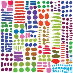 Hand drawn decorative vector brushes Dividers borders N5