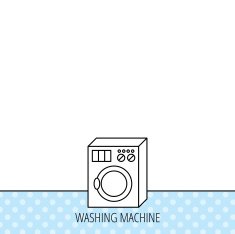 Washing machine icon Washer sign N4