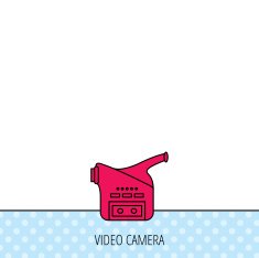 Video camera icon Retro cinema sign N11
