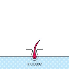 Trichology skin icon Dermatology hair sign N4