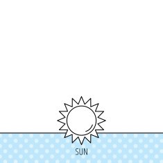 Sun rays icon Summer sign N6