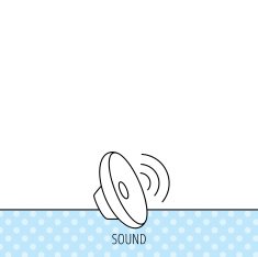 Sound waves icon Audio speaker sign N3