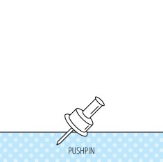 Pushpin icon Pin tool sign N19