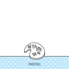 Painting icon Artistic tool sign N3