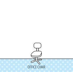 Office chair icon Business armchair sign N6