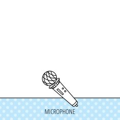 Microphone icon Karaoke sign N5