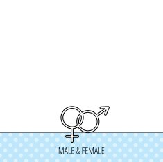 Male and female icon Traditional sexuality sign N3