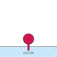 Lollipop icon Lolly pop candy sign N4
