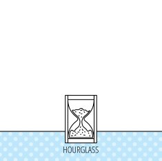 Hourglass icon Sand time sign N10