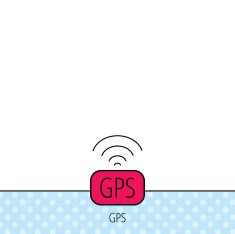 GPS navigation icon Map positioning sign N5