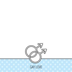 Gay couple icon Homosexual sign N5