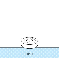 Donut icon Sweet doughnuts sign N6