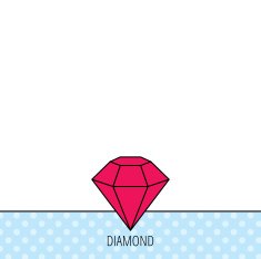 Diamond icon Brilliant gemstone sign N5