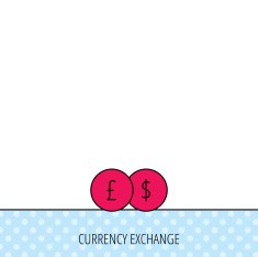 Currency exchange icon Banking transfer sign N14
