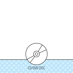 CD or DVD icon Multimedia sign N4