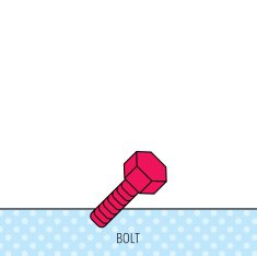 Screw icon Bolt sign N4