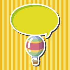 style hot air balloon theme elements N37