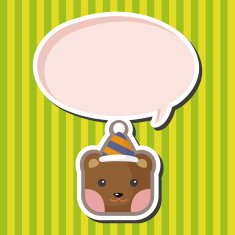 animal bear cartoon theme elements N9