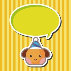 animal dog cartoon theme elements N19