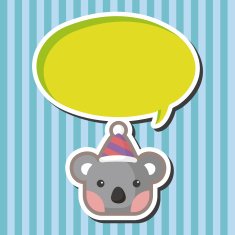 animal koala cartoon theme elements N5