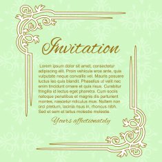 Invitation card template N19