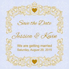 Save the Date Invitation Card template N5