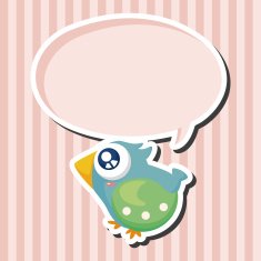 bird cartoon theme elements N20
