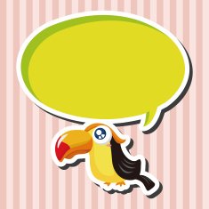 bird cartoon theme elements N23