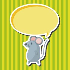 animal mouse cartoon theme elements N12