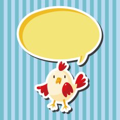 animal cock cartoon theme elements N6