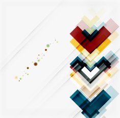 Clean colorful unusual geometric pattern design N16