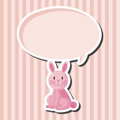 animal rabbit cartoon theme elements N18