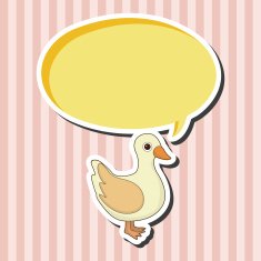 animal duck cartoon theme elements N4