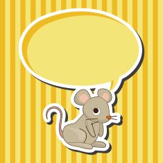 animal mouse cartoon theme elements N13