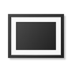 Realistic black frame A4 N3